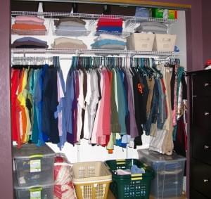 Clothes in Closet