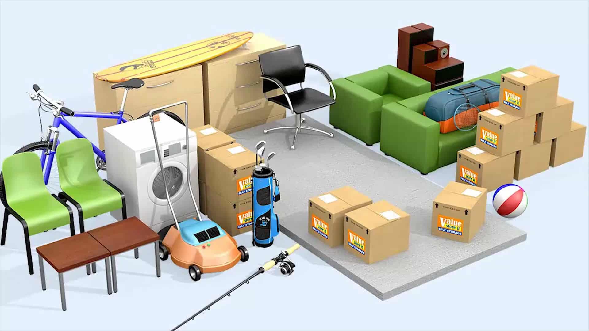 Stor Sizes Storage Unit Size Guide | Value Store It