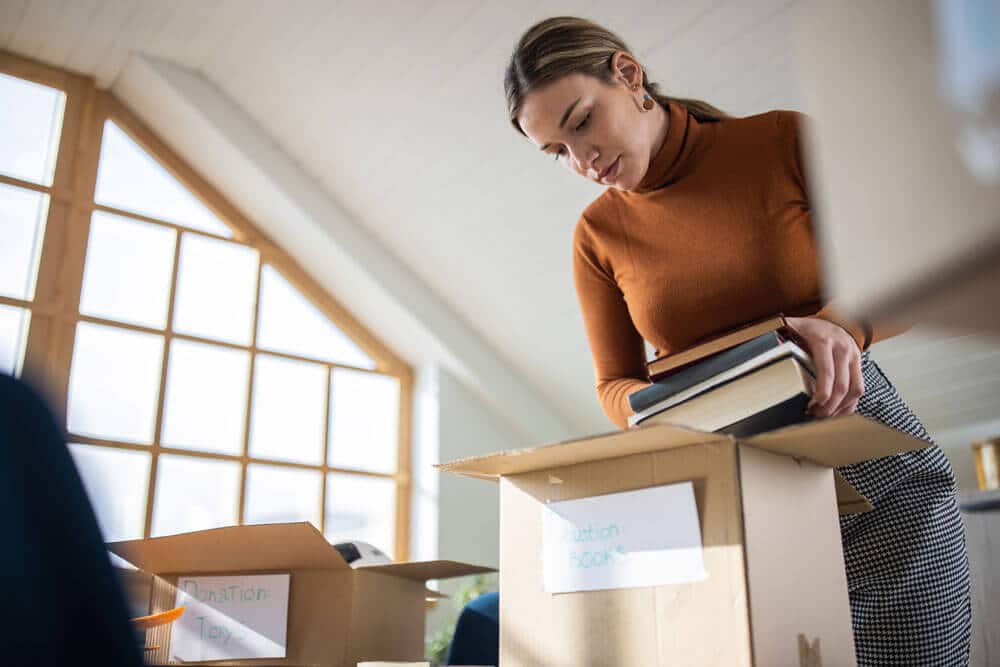 Packing boxes for storage